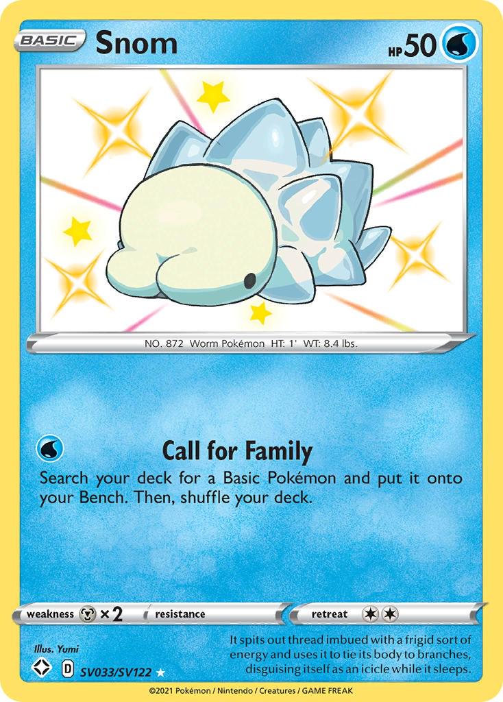 Shining Fates Snom Pokémon card
